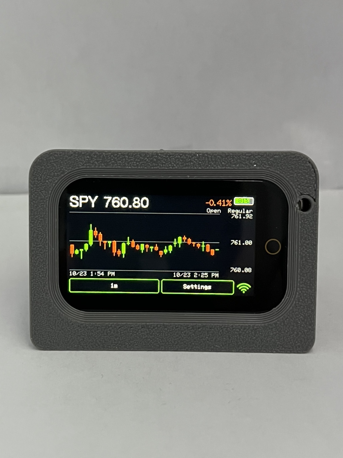 Actual MicroMetrics pre-release unit